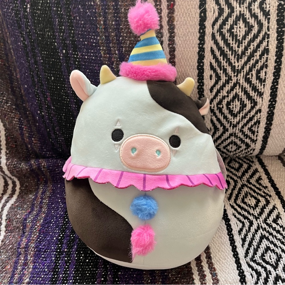 Squishmallow CLOWN COLLIN 8 NWT